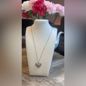 Silver Heart Pendant Necklace